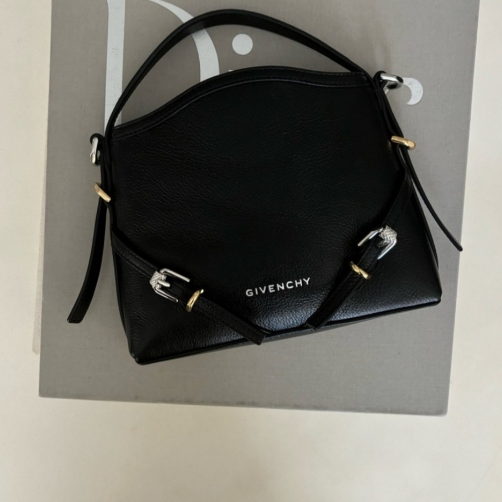 Givenchy Black Leather Voyou Nano Bag